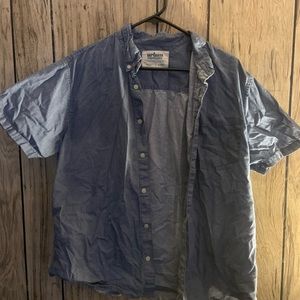 Blue Button up tee